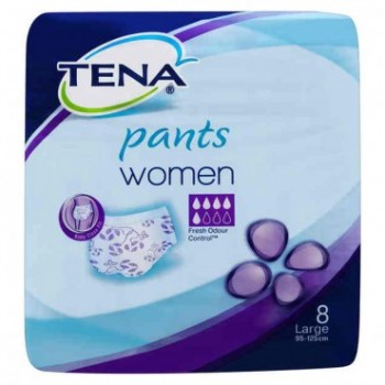 Tena Pants Women  Discreet Large 8 