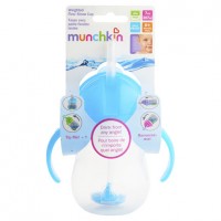 Munchkin Weighted Flexi-Straw Cup 6m+ Blue 207ml 