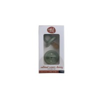 Cub & Bear Co Natural Rubber Dummy Green - Small (0-3m) 2 pack 