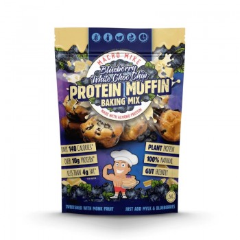Macro Mike Protein Muffin Baking Mix BlueBerry White Choc Chip 250g 