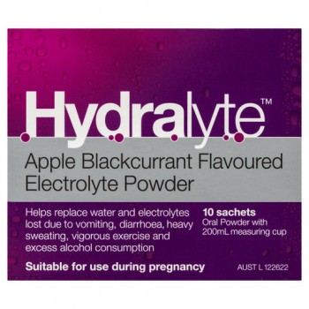 Hydralyte Apple Blackcurrant Sachet 10x5g 