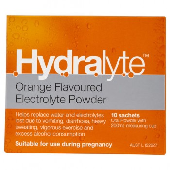 Hydralyte Orange Sachet 10x5g 