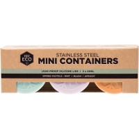 Ever Eco Stainless Steel Mini Containers Spring Pastels - Leak Resistant 3 