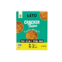 Keto Naturals Cracker Thins Sour Cream & Onion 64g 