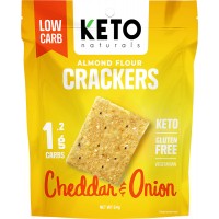 Keto Naturals Almond Flour Crackers Cheddar & Onion  64g 