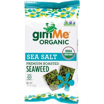 Gimme Roasted Seaweed Snacks Sea Salt 10g 