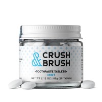 Nelson Naturals Crush Brush Toothpaste Tablets Mint 80 Tab