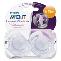 Avent Soother 6-18m Translucent 2 