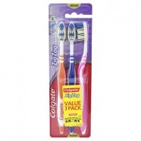 Colgate Zig Zag Medium Value 3 Pack Toothbrush  