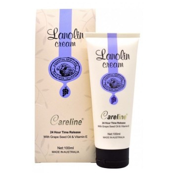 Careline Hand Cream Lanolin + Grapeseed extract  100ml 