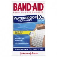 Band-Aid Tough Strips Waterproof XL 10pk 