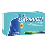 Gaviscon Peppermint Chewable Heartburn & Indigestion Relief 48 Tab