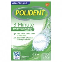 Polident 3 Minute Daily Cleanser for Dentures 36 Tab