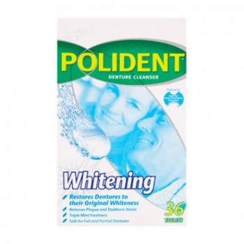 Polident Whitening Daily Cleansing for Dentures 36 Tab