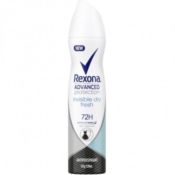 Rexona Antiperspirant Women Advanced Invisible Dry Fresh 220ml 