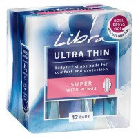 Libra UltraThins Pads Super with wings 12 