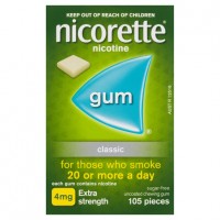 Nicorette Gum 4mg - Uncoated Classic  105 