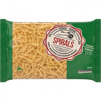 Community Co Spirals Pasta 500g 