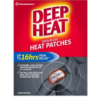 Deep Heat Odourless Heat Patches 2pk 
