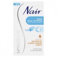Nair Sensitive Mini Wax Strips 20 