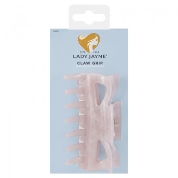 Lady Jayne Claw Grip White/Pink Hair Clip  