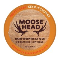 Moose Head Gritty Clay - Bergamot & Black Pepper 80g 