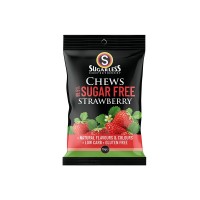 Sugarless Confectionery Raspberry Chews - Sugarfree 99.5% 70g 