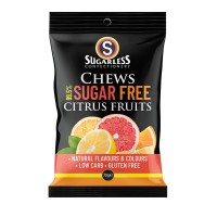 Sugarless Confectionery Citrus Fruits Chews - Sugar Free 99.5% 70g 