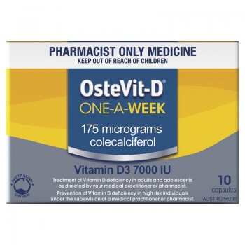 OsteVit-D One-A-Week Vitamin D3 7000IU 10 Cap