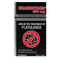 Charcotabs Activated Charcoal Tablets 250mg 60 Tab