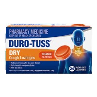 Duro-Tuss Dry Cough Lozenges Orange Flavour 24 Lozenges