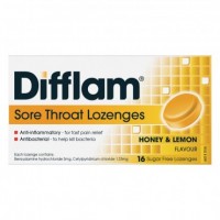 Difflam Sore Throat Lozenges Honey & Lemon 16 Lozenges