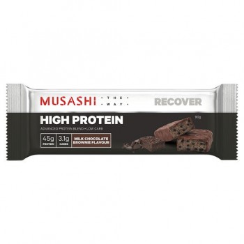Musashi High Protein Bar Milk Chocolate Brownie Flavour 90g 