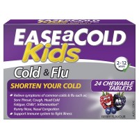 Ease-A-Cold Kids Cold & Flu Chewable Tablets Berry 24 
