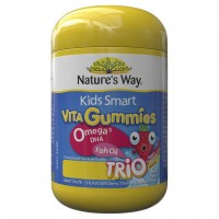 Nature's Way Vita Gummies Kids Omega 3 DHA & Fish Oil Trio 60 Past