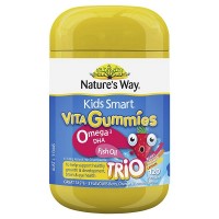 Nature's Way Vita Gummies Kids Omega 3 DHA & Fish Oil Trio 120 Past
