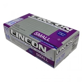 Lincon Latex Examination Gloves Small 100 