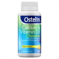 Ostelin Calcium & Vitamin D3 Chewable Citrus 60 Tab