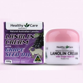 Healthy Care Lanolin Cream with Grape Seed Oil 100g 