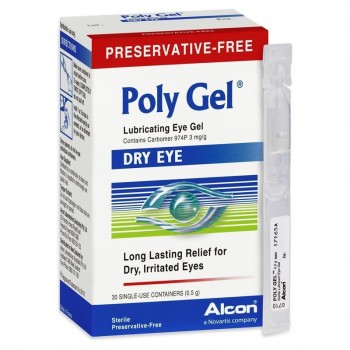 Poly Gel Lubricating Eye Gel for Dry Eye 30x0.5g 