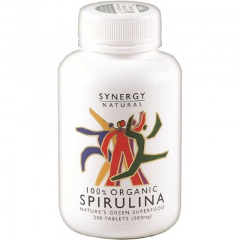 Synergy Natural Organic Spirulina 500mg 200 Tab