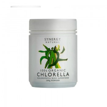 Synergy Natural Organic Chlorella Powder 100% 200g 