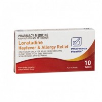Pharmacy Health Loratadine Hayfever & Allergy Relief 10 Tab