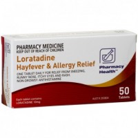 Pharmacy Health Loratadine Hayfever & Allergy Relief 50 Tab