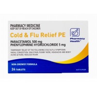 Pharmacy Health Cold & Flu Relief PE 24 Tab
