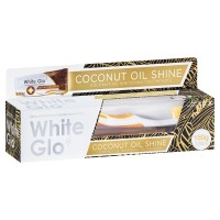 White Glo Coconut Oil Pulling Toothpaste with Toothbrush 150g 