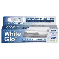 White Glo Instant White Toothpaste with Toothbrush 150g 