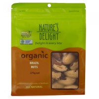 Natures Delight Organic Brazil Nuts 275g 