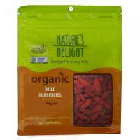 Natures Delight Organic Dried Goji Berries 175g 