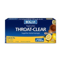 Bioglan Throat Clear Honey & Lemon Flavour 20 Lozenges